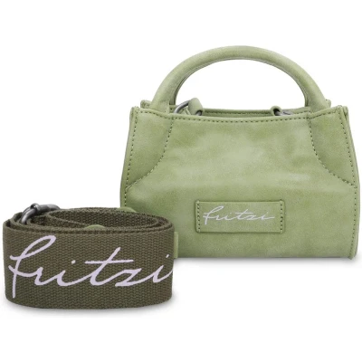 Afbeelding van Fritzi aus Preußen Handtas Schoudertas Chunk02 Vintage Crossbody Bag Green Lichtgroen