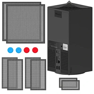 Afbeelding van Shunwige Stofzuigerfilter voor Xbox Series X, kofferdeksel/stofventilatie X console (2 set) Plus: met 4 ventieldoppen
