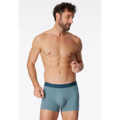 Afbeelding van SCHIESSER 95/5 boxer (3 pack) heren short organic cotton geweven elastische tailleband gedessineerd multicolor
