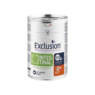 Afbeelding van 6x400g Intestinal Varken &amp; Rijst Exclusion Diet Hondenvoer