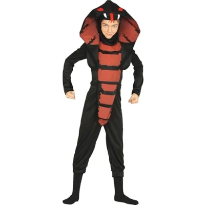 Afbeelding van Fiestas Guirca Verkleedpak Cobra Ninja Junior Zwart Maat 140/148