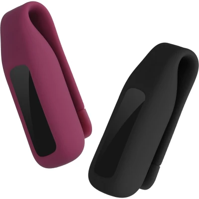Afbeelding van kwmobile Cliphouder compatibel met Fitbit Luxe siliconen fitnesstracker houder zonder tracker