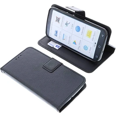 Afbeelding van foto kontor Hoes compatibel met Emporia Smart 4 Book Style zwart bescherming