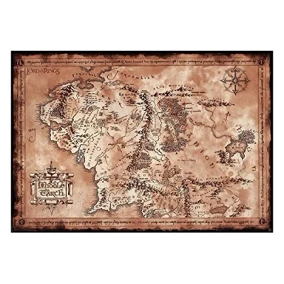Afbeelding van LORD OF THE RING Poster Map (98x68)
