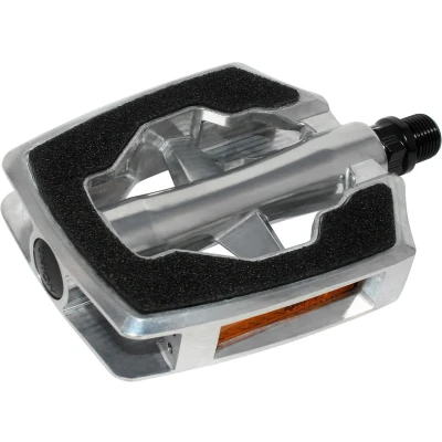 Afbeelding van Marwi Pedaalset sp 890 sandblock zwart aluminium zilver