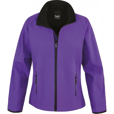 Afbeelding van Result Core Ladies Printable Soft Shell R231F Purple / Black S