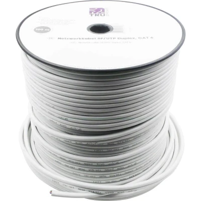 Afbeelding van TRU COMPONENTS Duplex Netwerkkabel CAT 6 SF/UTP 8 x 2 0.196 mm² Wit 100 m