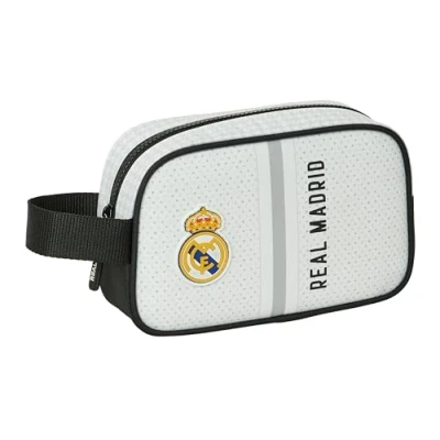 Afbeelding van Reistasje Real Madrid C.F. Wit Grijs Sportief 22 x 13.5 8 cm