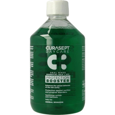 Afbeelding van Curasept Daycare Oral Rinse Protection Booster Herbal Invasion 500ML