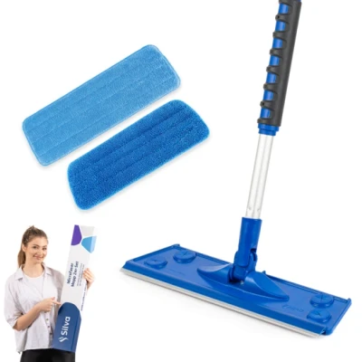 Afbeelding van Silva Vloerwisserset Telescoopsteel Microvezel Droge &amp; Wand Mopset