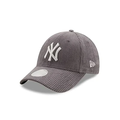 Afbeelding van New Era Cord Kappe Major League Baseball York Yankees Basecap Teamlogo Frauencap verstellbar grau One Size
