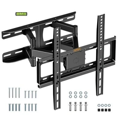 Afbeelding van VonHaus tv wandhouder, draaibare kantelbare beugel voor 23 55 inch platte &amp; gebogen of monitor tot 45 kg, max. VESA 400 x mm