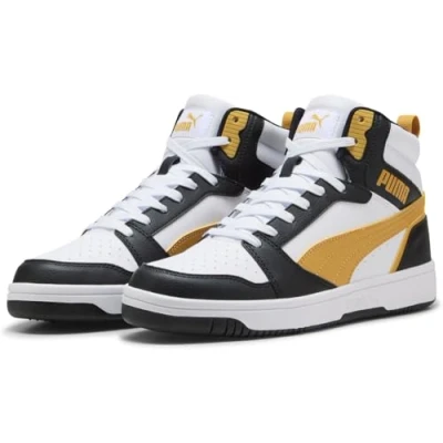Afbeelding van PUMA Unisex Rebound V6 Sneaker, Wit Archive Goud Zwart, 8 UK, Archief 42 EU
