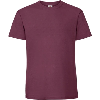 Afbeelding van Fruit Of The Loom Mens Ringgesponnen Premium Tshirt (Bordeaux)