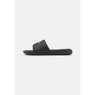 Afbeelding van Nike Sportswear Victori ONE Slide Muiltjes, Heren, Maat: 41, Black/metallic gold Hoogwaardig imitatieleer