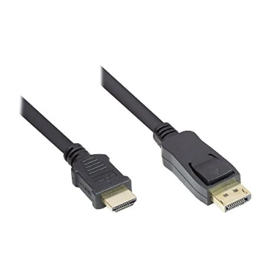 Afbeelding van Alcasa DP HDMI tussenstuk voor kabels DisplayPort Zwart