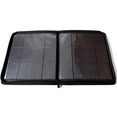 Afbeelding van Docsmagic.de Pro Player 12 Pocket Playset Zip Album Black 480 Card Binder MTG PKM YGO