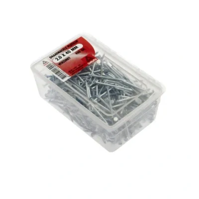Afbeelding van Deltafix. DRAADNAGELS PLATKOP 2.0 x 40 MM VERZINKT 450 GRAM Spijkers.