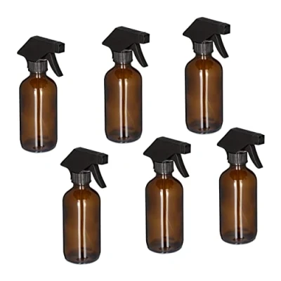 Afbeelding van Relaxdays plantenspuit set van 6 230 ml bruin waterspuit kapperspuit 2 standen