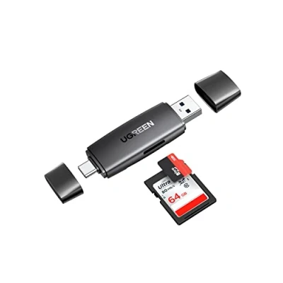 Afbeelding van UGREEN USB C SD/TF Kaartlezer 3.0 Reader voor SD,SDHC,SDXC,Micro SD,Micro SDHC,Micro SDXC OTG Adapter Compatibel met MacBook pro 2020/ 2019 iPad 2018 Galaxy S21/ S20/ A51 Huawei P30 Pro/ 30/ 20 Xiaomi 9,enz.