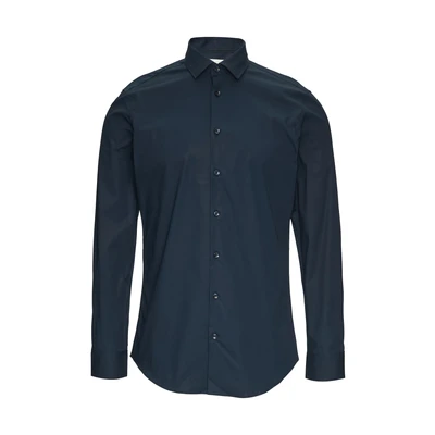 Afbeelding van s.Oliver BLACK LABEL slim fit overhemd donkerblauw