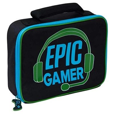 Afbeelding van Epic Gamer Lunch Tas Kinderen Tieners Volwassenen Reizen School Geïsoleerde Lunchbox met Flessenhouder Gemakkelijk Veeg Schoon &amp; Sterke Draaggreep