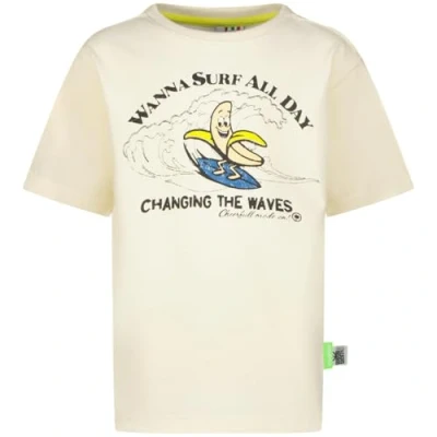 Afbeelding van Vingino Heftoon Tshirt print voor kinderen, Maat: 92, Fearless grey melee