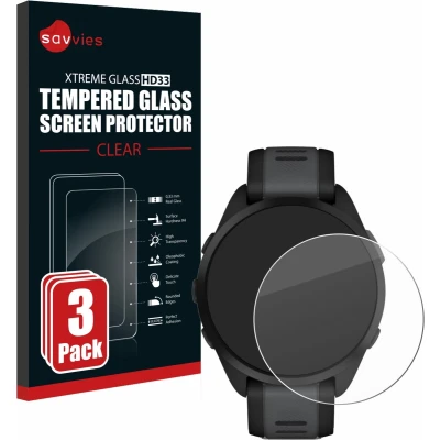 Afbeelding van Savvies Tempered Glass Screen Protector voor Garmin Forerunner 165 (3 Stuks) 9H Gehard Glas Scherm Beschermer
