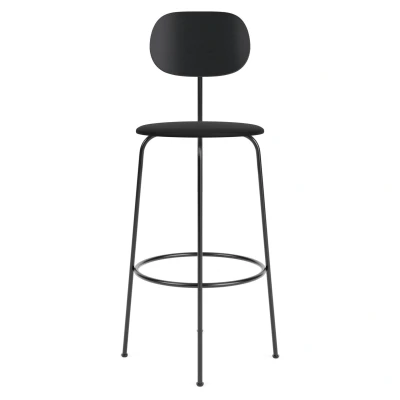 Afbeelding van Audo Copenhagen Afteroom Bar Plus Barkruk H107 Zitting Siërra 1001 Zwart Es