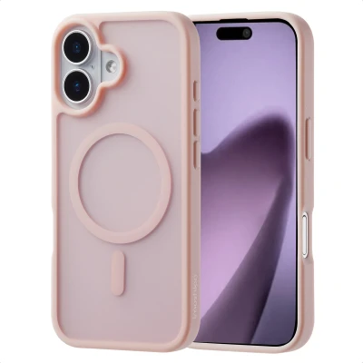 Afbeelding van Apple iPhone 17 MagSafe Hoesje Kunststof imoshion Hardcase/Backcover Lichtroze Telefoonhoesje