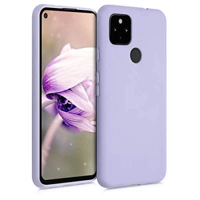 Afbeelding van kwmobile telefoonhoesje compatibel met Google Pixel 4a 5G hoesje Zachte case voor smartphone Back cover in lavendel