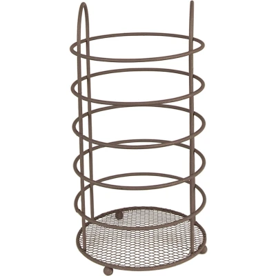 Afbeelding van Clayre &amp; Eef Opbergmand Ø 12x22 cm Bruin Ijzer Mand