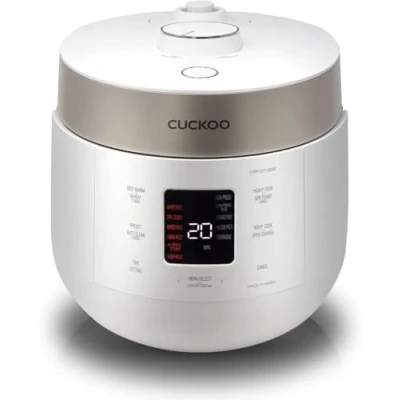 Afbeelding van CUCKOO CRP ST0609FW rijstkoker en warmer voor 6 kopjes (ongekookt) / 12 (gekookt) Dubbeldruk met antiaanbaklaag, 16 menuopties, 3 spraakgeleiders, automatisch