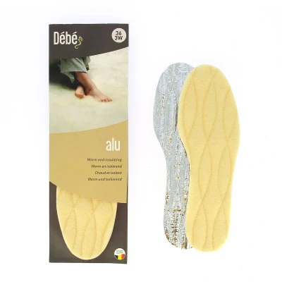 Afbeelding van DEBE Alu Extra warme inlegzool met aluminium en scheerwol laag 35 48