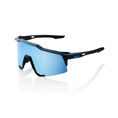 Afbeelding van 100% Speedcraft Matte Black HiPER Blue Multilayer Mirror Lens