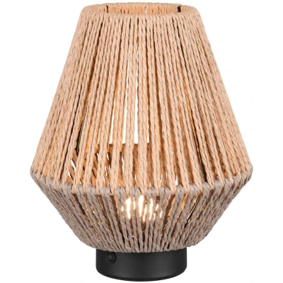 Afbeelding van Trio Rotan tafellamp Lira oplaadbaar R55991126