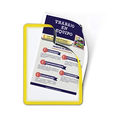 Afbeelding van Tarifold tas met magnetische rug, ft A4, geel, pak van 2 stuks