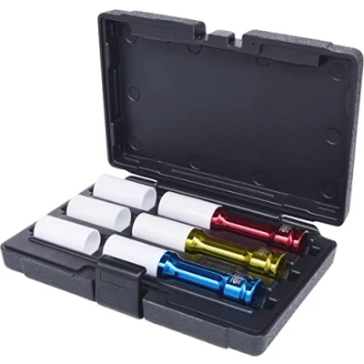 Afbeelding van KS Tools 515.1040 1/2&quot; Dopsleutelset, kracht, lang voor alu velgen, 6 dlg