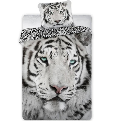 Afbeelding van Animal Pictures Tijger Dekbedovertrek Eenpersoons 140 x 200 cm Multi