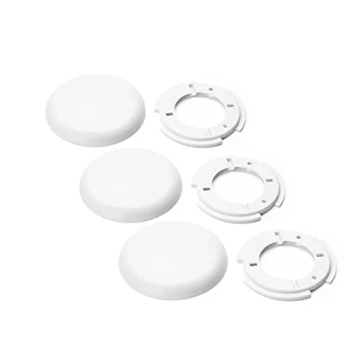 Afbeelding van ORION LIGHTSTYLE Extra platte afdekking verdeeldoos, pvc, baldakijn, afsluiting voor plafonddoos, 3 stuks, in wit