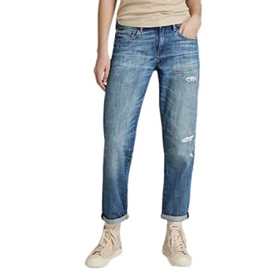 Afbeelding van G Star Raw Kate Boyfriend Jeans dames,Blauw (Faded Ripped Waterfront D15264 d301 d894),24W / 32L
