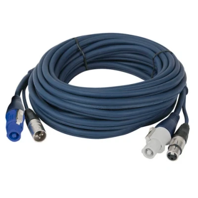 Afbeelding van DAP Powercon / XLR Combi power &amp; Audio Kabel 6 meter