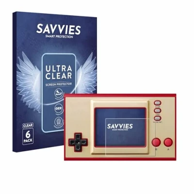 Afbeelding van Savvies (6 Stuks) Schermbeschermer voor Nintendo Game &amp; Watch The Legend of Zelda Screen Protector Ultra Transparant