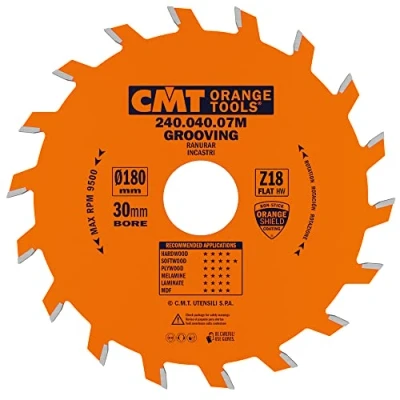 Afbeelding van CMT Orange Tools 240.040.07M groefcirkelzaag 180 x 4 30 z 18 recht