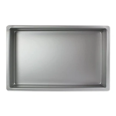 Afbeelding van PME OBL07114 langwerpige aluminium bakvorm 177 x 279 102 mm, zilver, 17 28 10 cm