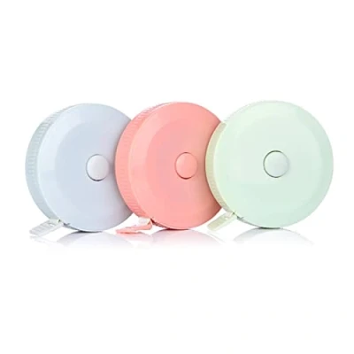 Afbeelding van Zachte Meetlint Dubbele Schaal Body Tape Meten Intrekbaar Voor Tailor Naaien Doek Taille Lichaamsmeting