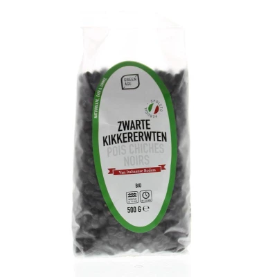 Afbeelding van Greenage Zwarte kikkererwten 500 g