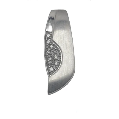 Afbeelding van Hanger wit goud 14 krt diamant 0.04 crt Verlinden juwelier