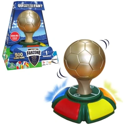 Afbeelding van Fanzone, Speels en grappig spel, 500 vragen over voetbal, 2 tot 5 spelers, voor kinderen vanaf 7 jaar, FAE00