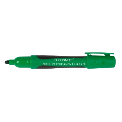 Afbeelding van Q CONNECT premium permanent marker, 3 mm, ronde punt, groen marker